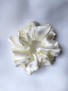 Ivory - Satin Scrunchie