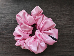 Baby Pink- Satin Scrunchie