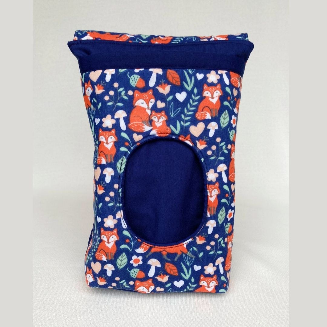 Navy Fox - Handmade Toiletry bag / Nappy Bag