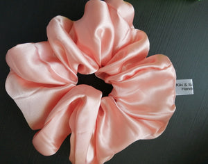 Peaches - Satin Silk Scrunchie